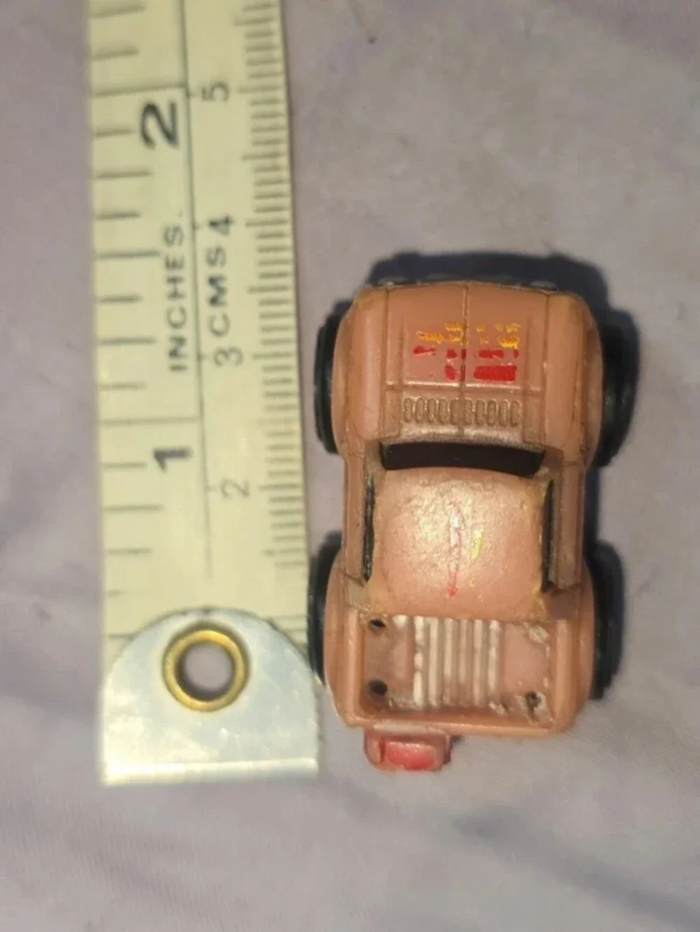 Vintage 1987 Road Champs Micro Machine Monster Truck PINK JEEP